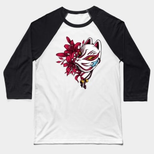 Japanese fox mask Baseball T-Shirt